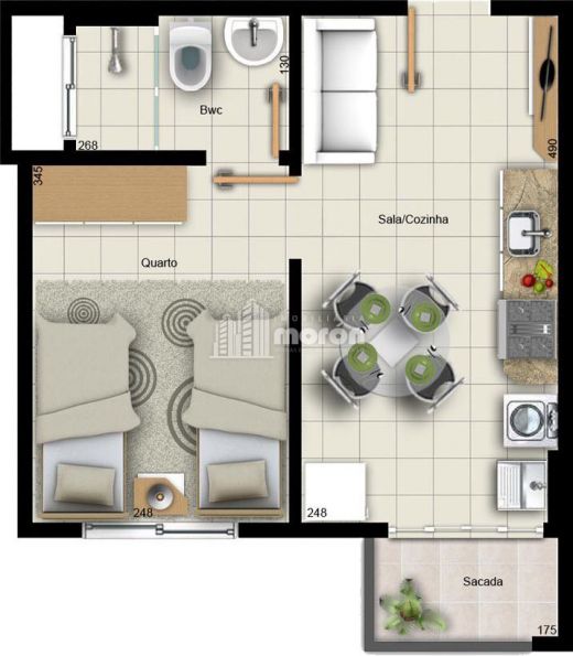 Apartamento Para Locação No Centro - Edifício Imperador