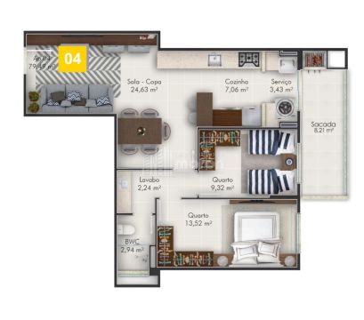 Apartamento à Venda No Centro - Merano Residenziale