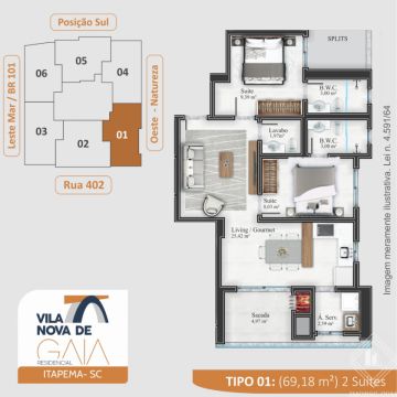 <strong>Apartamentos - Vila Nova de Gaia (2 suítes)</strong>