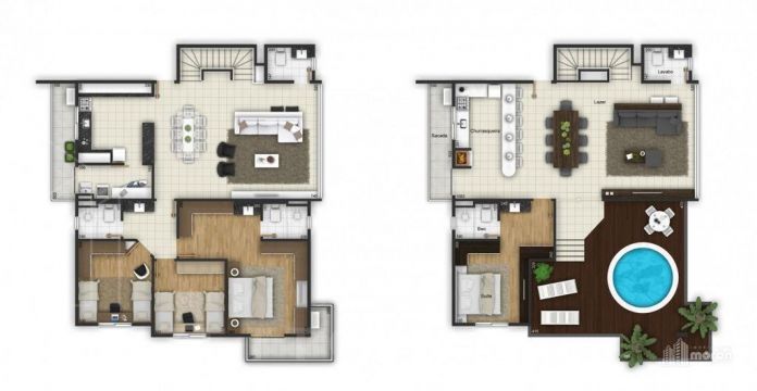 <strong>COBERTURA DUPLEX NO EDIFÍCIO NEW GARDEN- ÓRFÃS</strong>