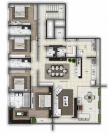 <strong>Apartamento com 4 dormitórios Edifício Lins Antunes</strong>