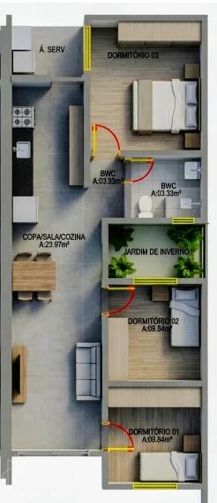 Foto Imóvel - Casa Com 3 Quartos No Panorama