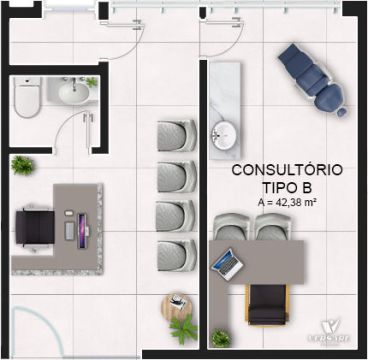 Conjunto Comercial à Venda No Edifício Health Tower