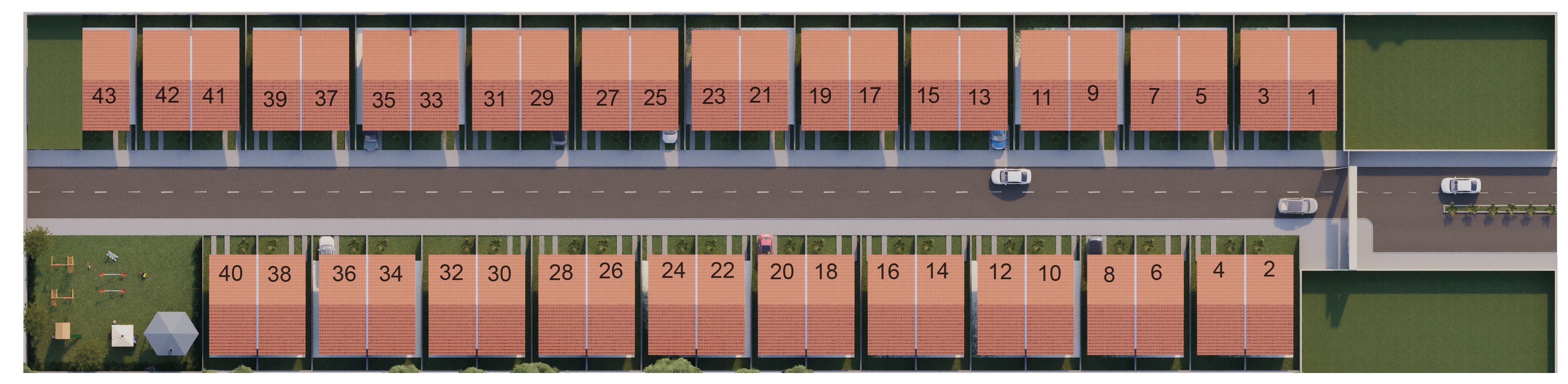 Implantação <strong>RESIDENCIAL GREEN II</strong>