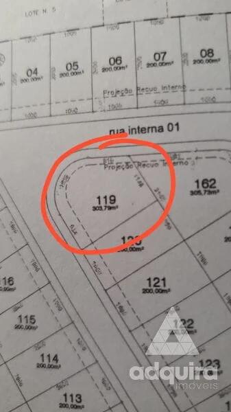 Foto Imóvel - Terreno à Venda 303.79m², Cará-cará, Ponta Grossa - Pr