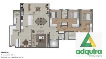 Foto Imóvel - Apartamento à Venda 3 Quartos, 1 Suite, 2 Vagas, 252m², Estrela, Ponta Grossa - 